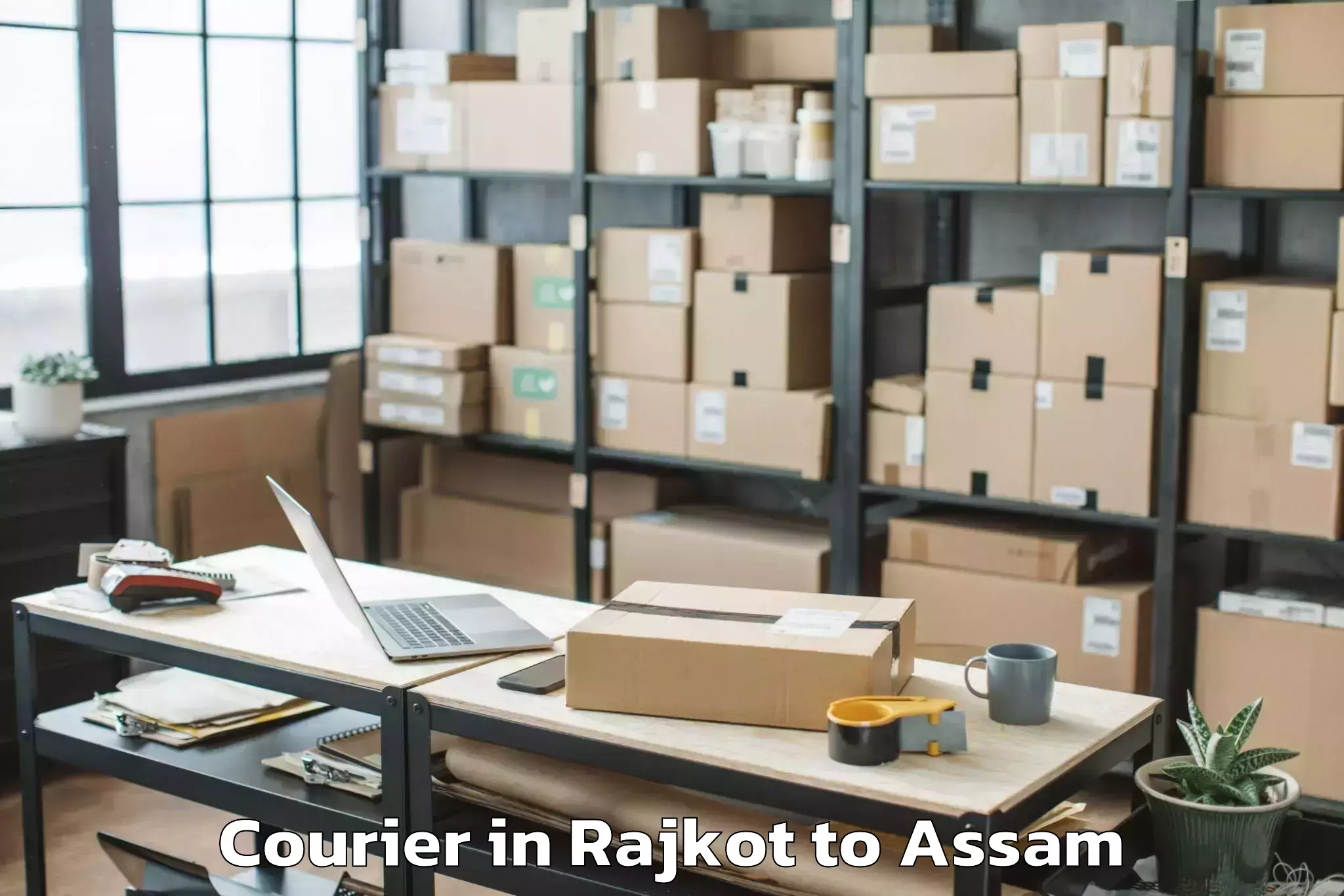 Affordable Rajkot to Moranhat Town Courier